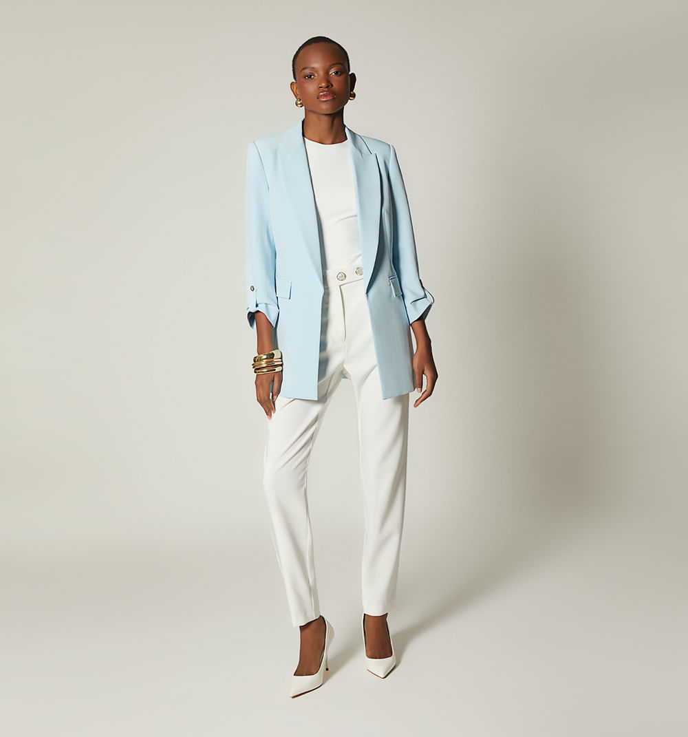 Blazer Manga Larga Silueta Over Size
