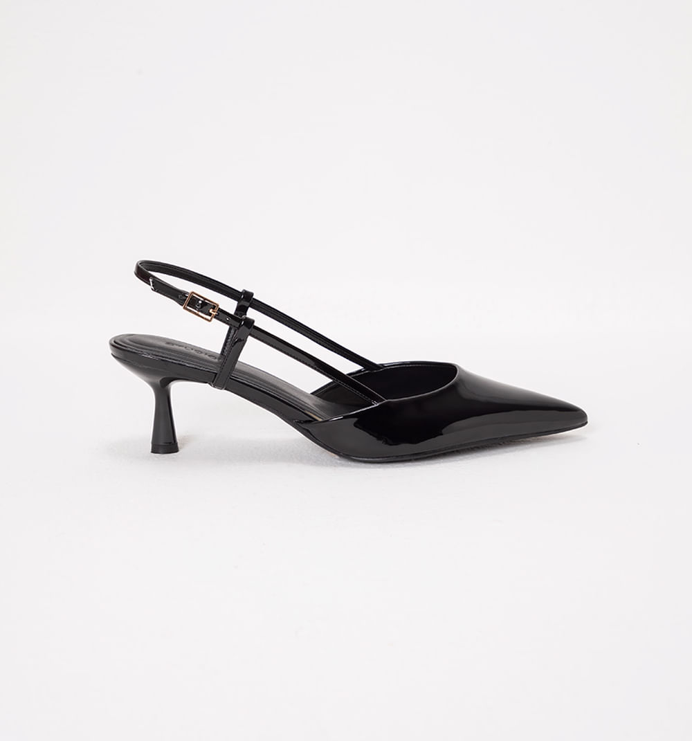 Zapato Cerrado Stiletto Con Tacón Bajo