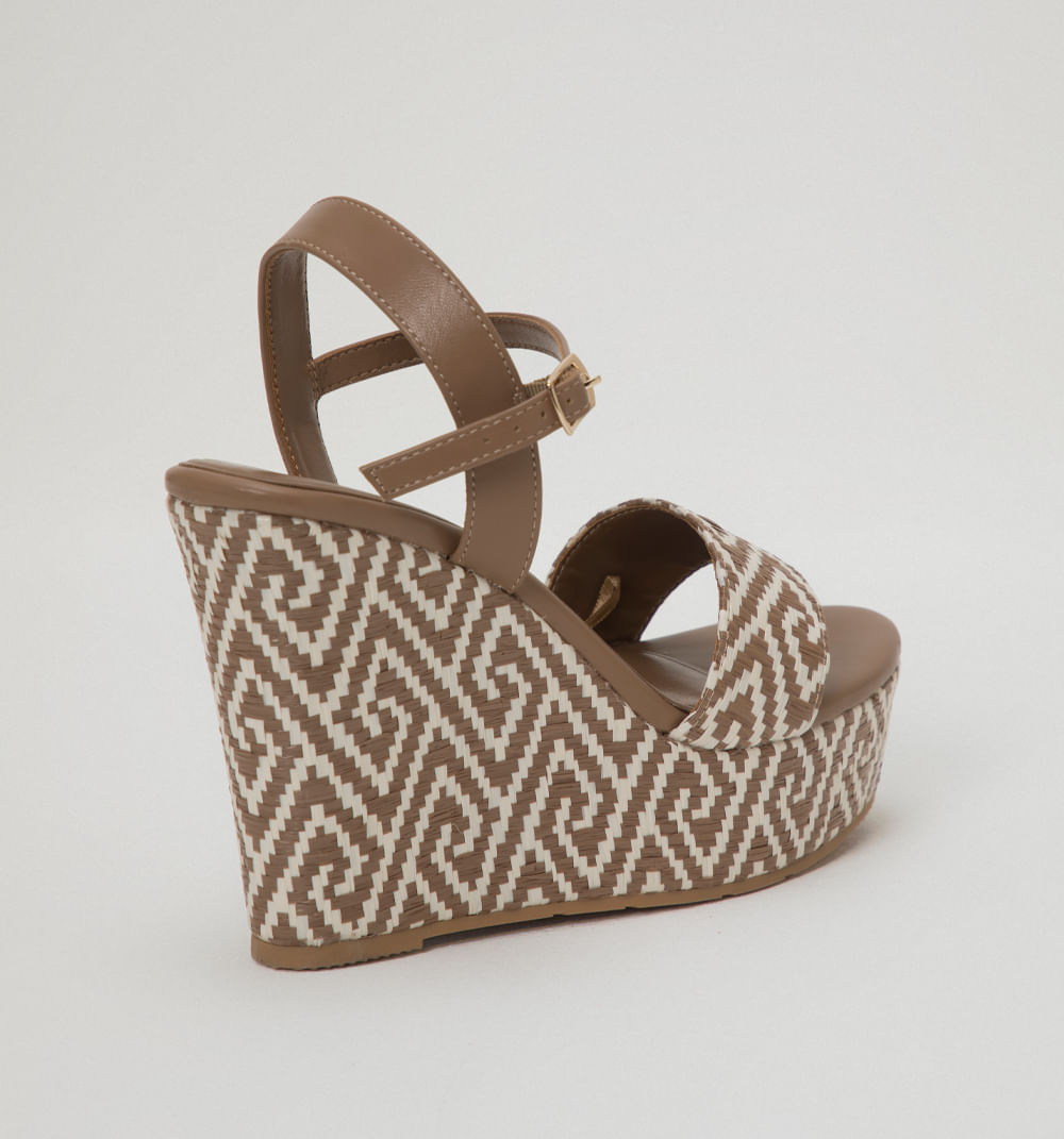 Sandalia Plataforma Bi Color