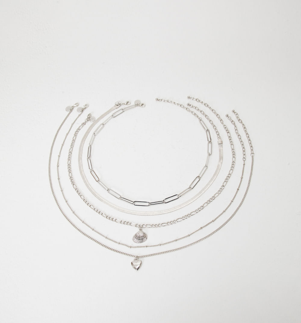 Collar Cadenas Set X4
