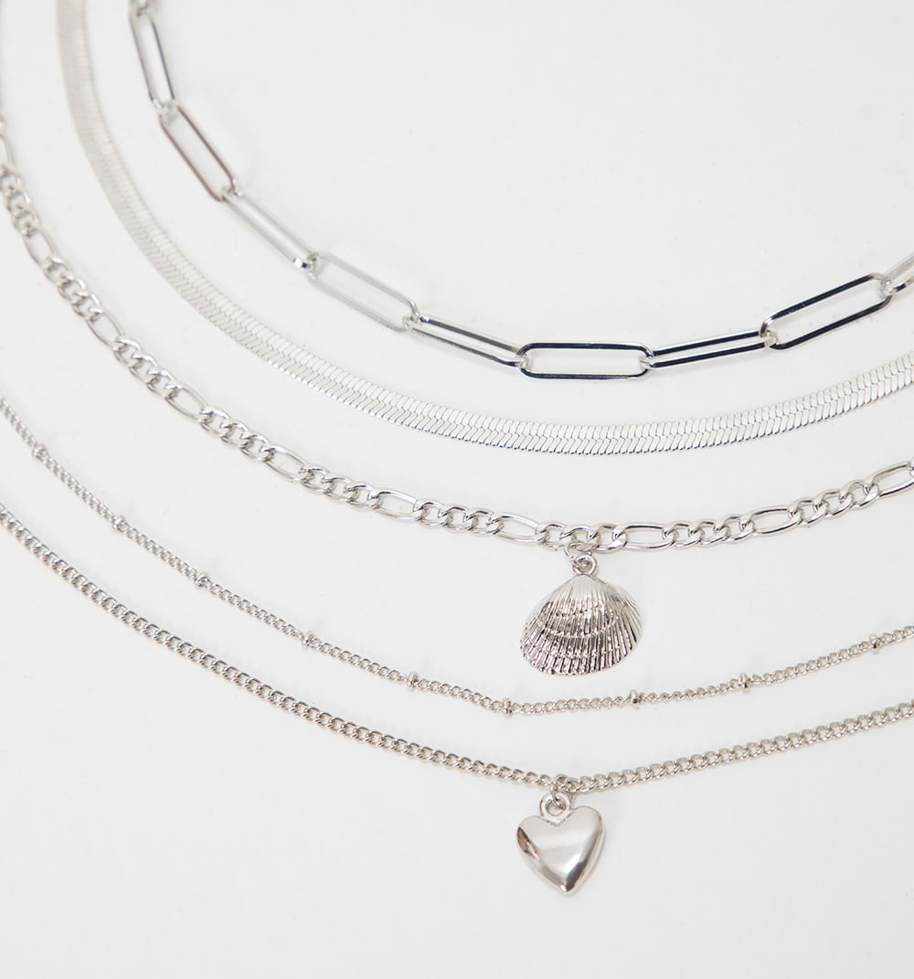 Collar Cadenas Set X4
