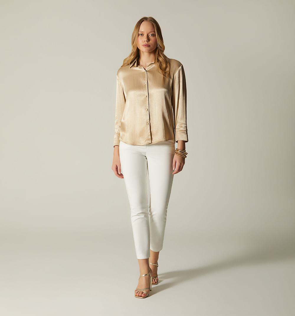 Pantalon Tiro Alto Con Correa