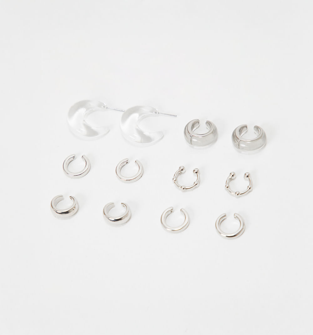Aretes Set X 6 Earcuff Y Candonga