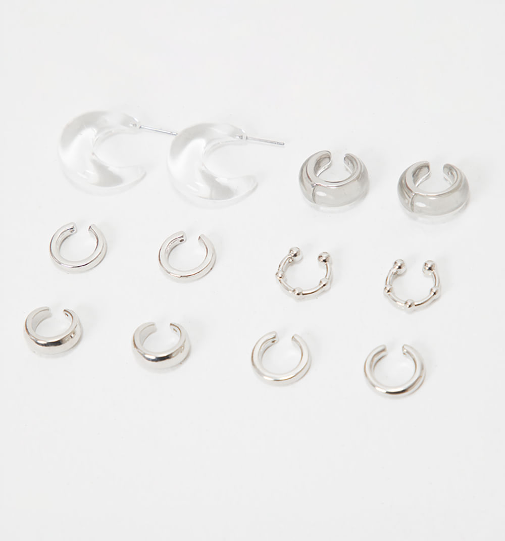 Aretes Set X 6 Earcuff Y Candonga