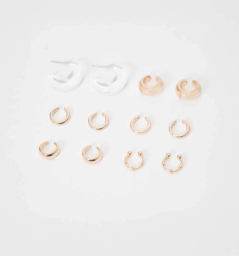 Aretes Set X 6 Earcuff Y Candonga