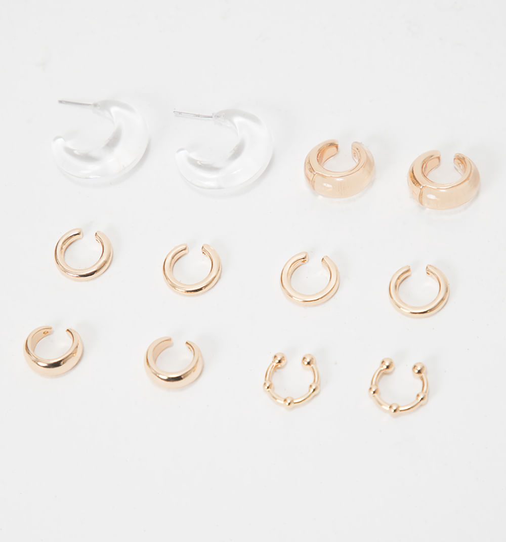 Aretes Set X 6 Earcuff Y Candonga