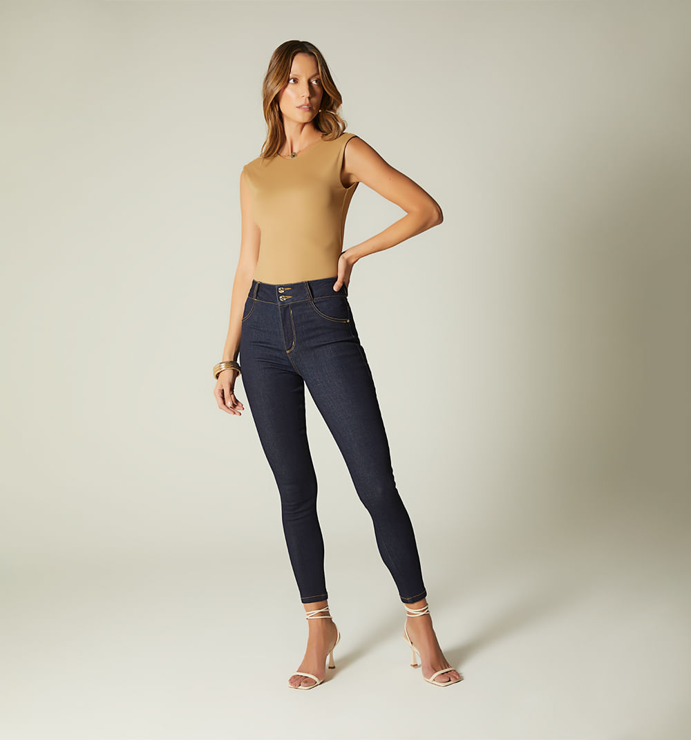 Jean Skinny Tiro Alto Salma