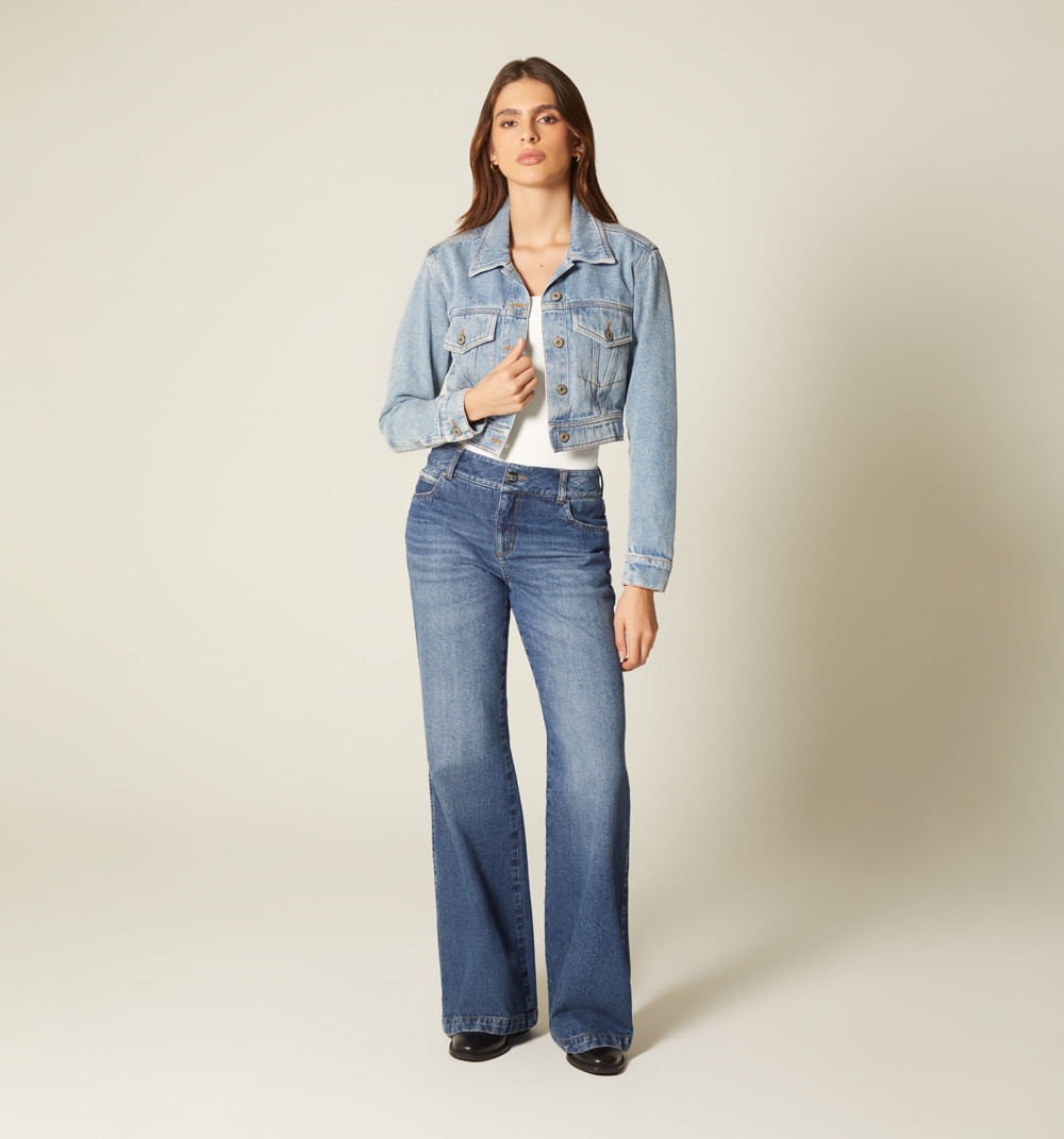 Chamarra Corta Clasica  Para Mujer