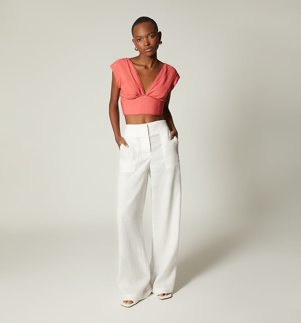 Pantalon Palazo Tiro Alto