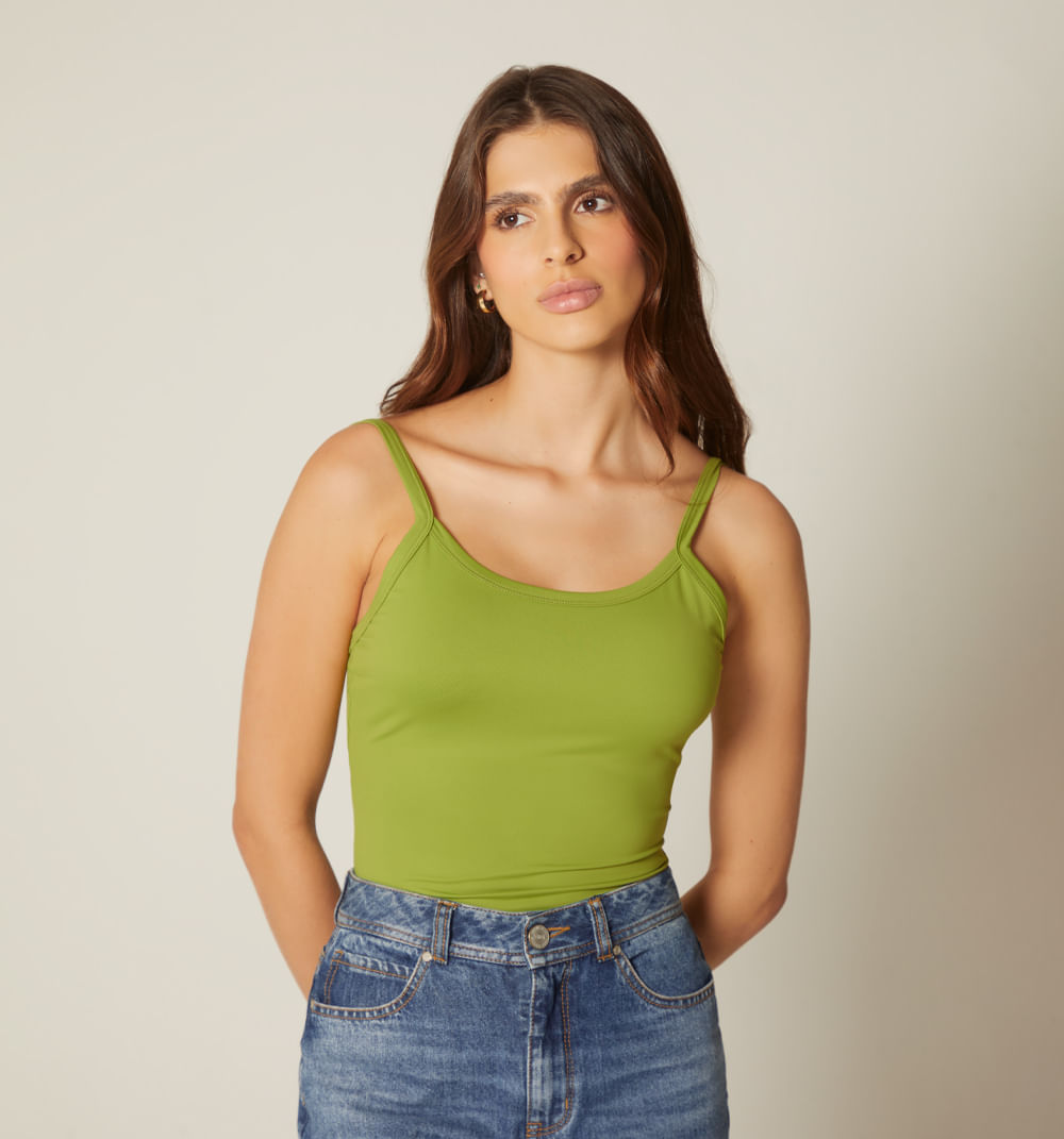 Blusa  Tiras Cruzadas En Espalda