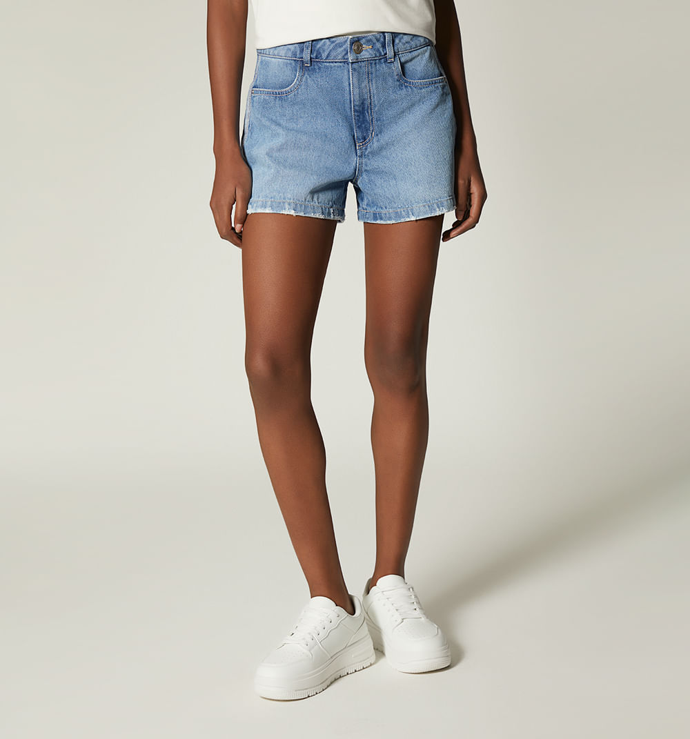 Short Tiro Alto Lineas En Costados