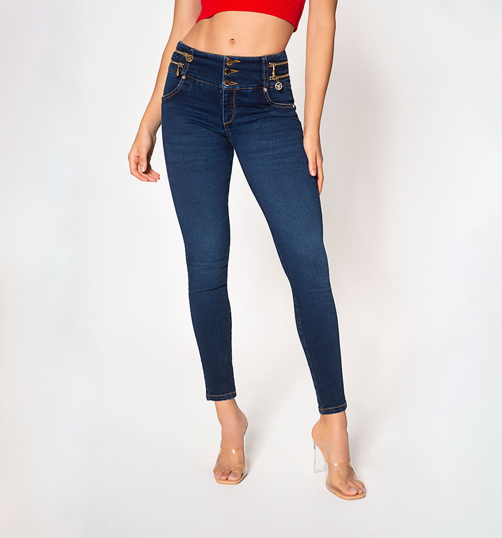Jean Ultraslim Tiro Medio, Levanta Cola,