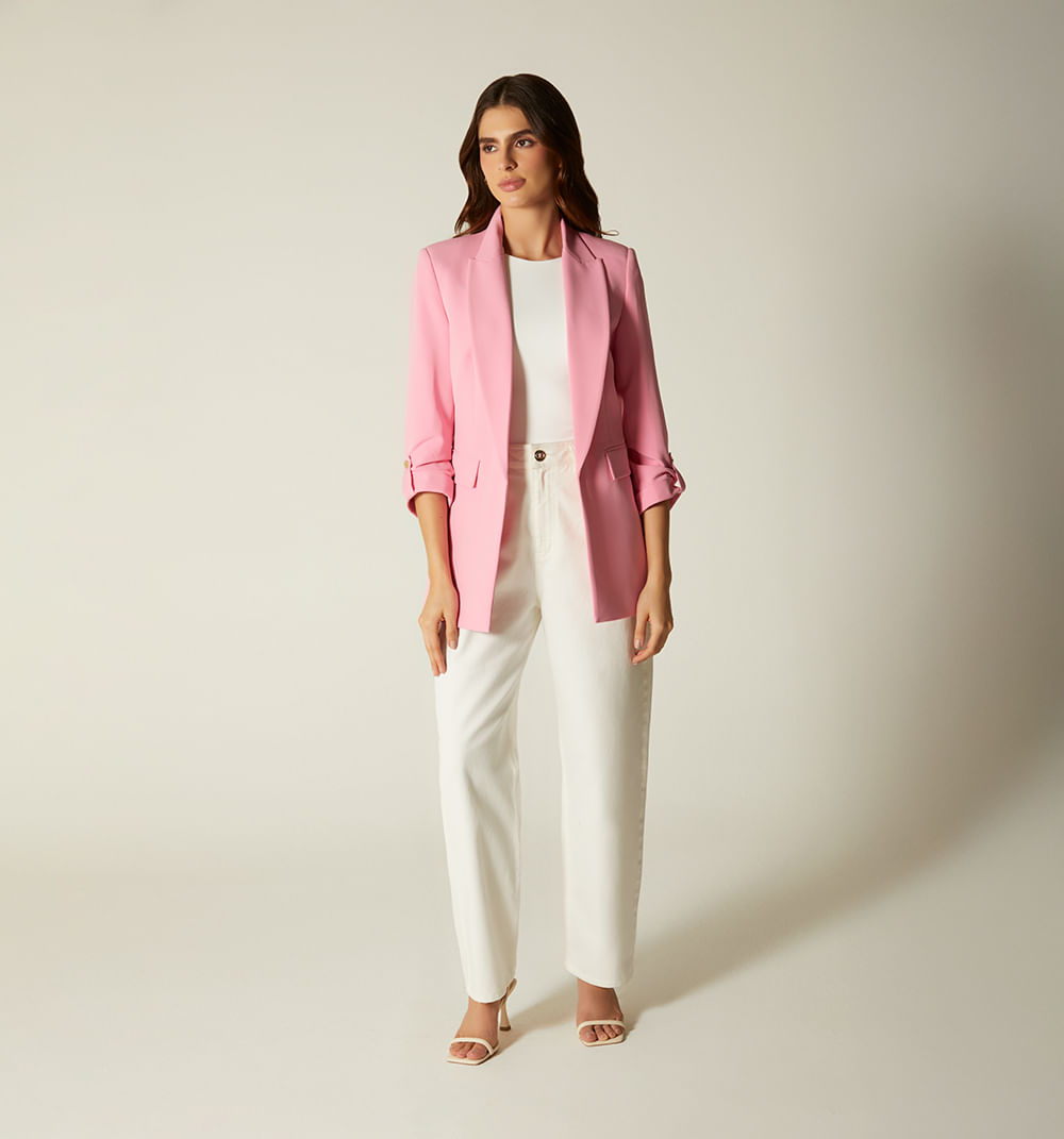 Blazer Manga Larga Silueta Over Size