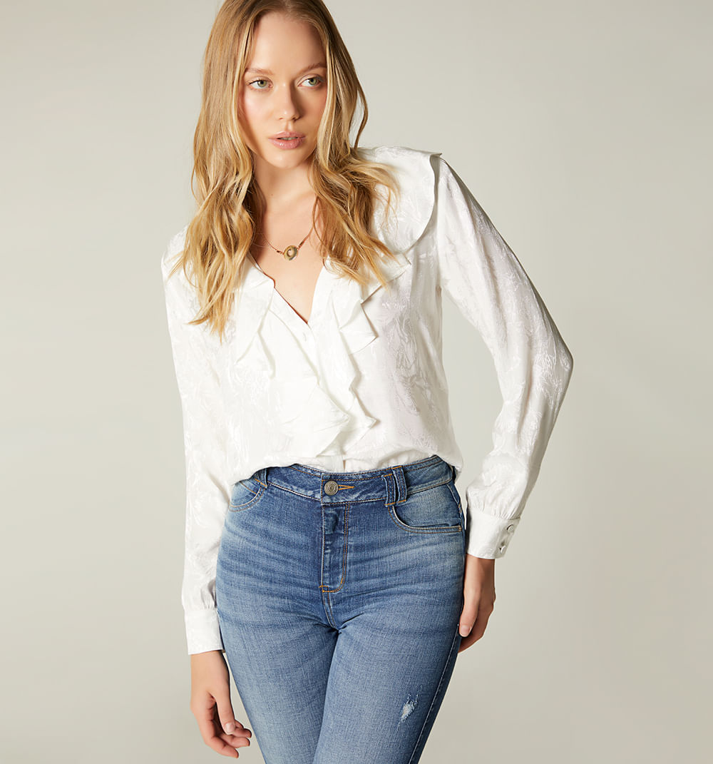Blusa Camisera Con Bolero