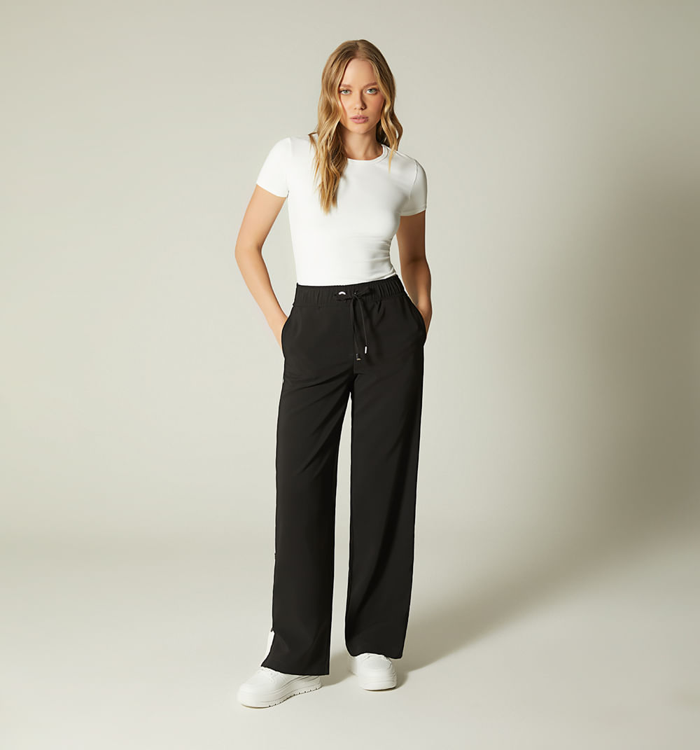 Pantalon Con Franja En Laterales