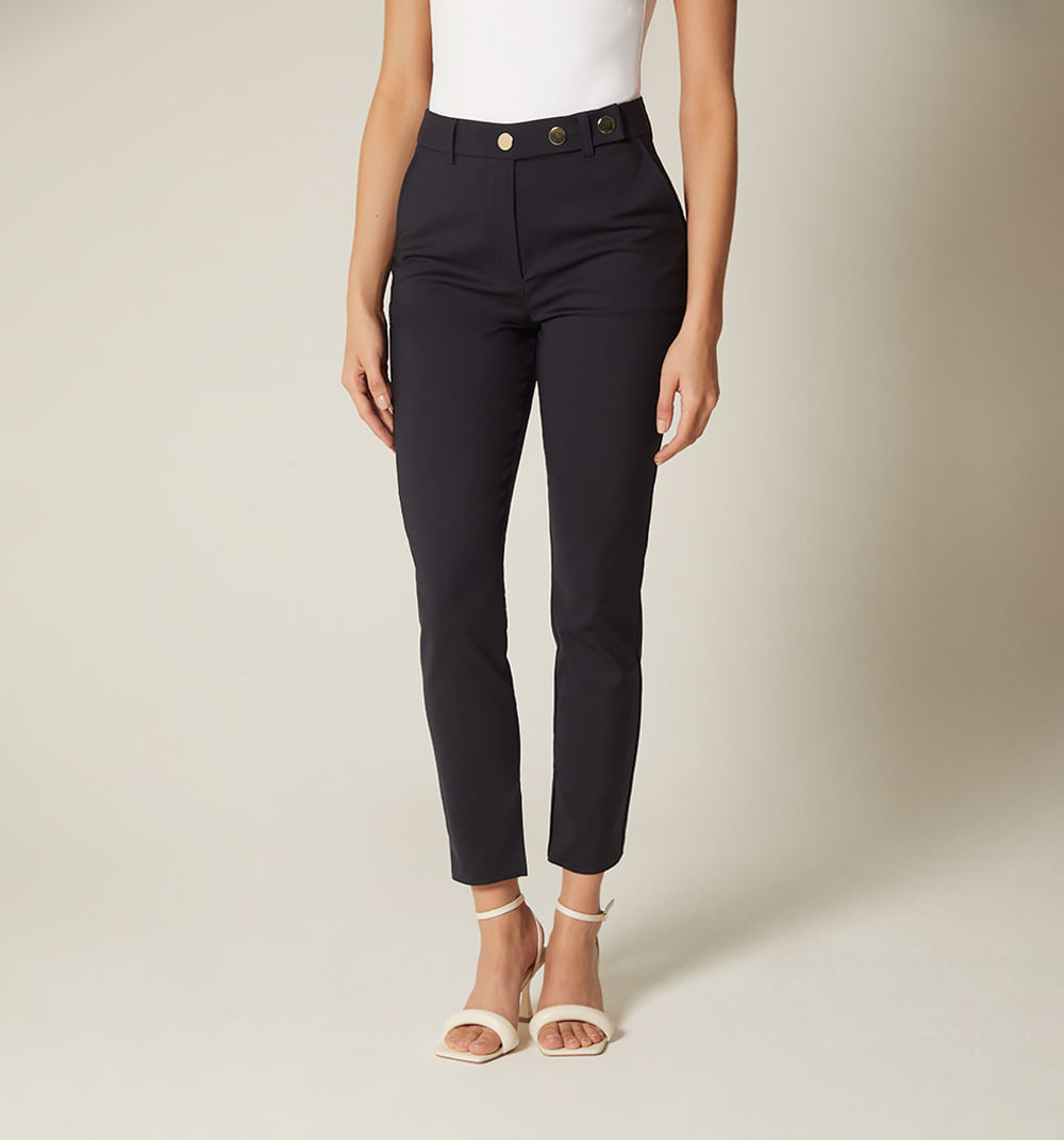 Pantalon Pretina Con Broches