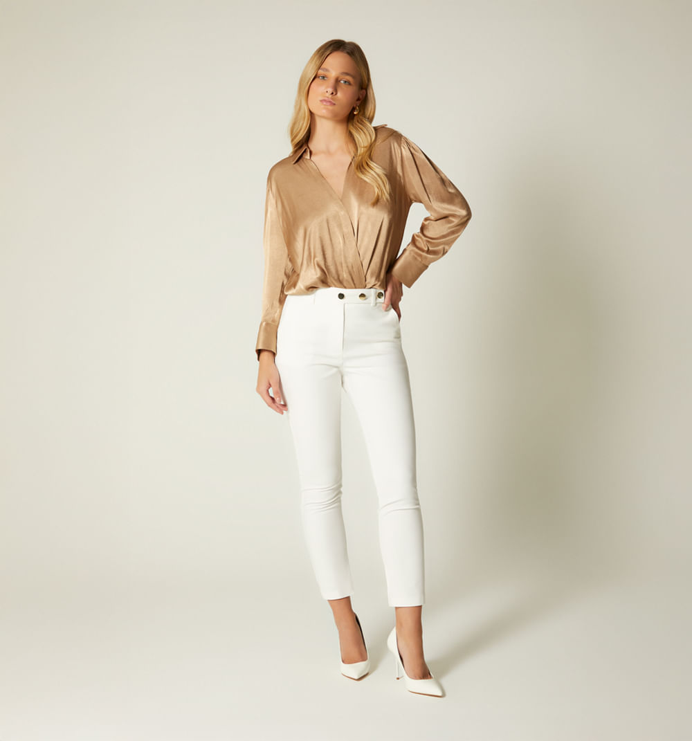 Pantalon Pretina Con Broches