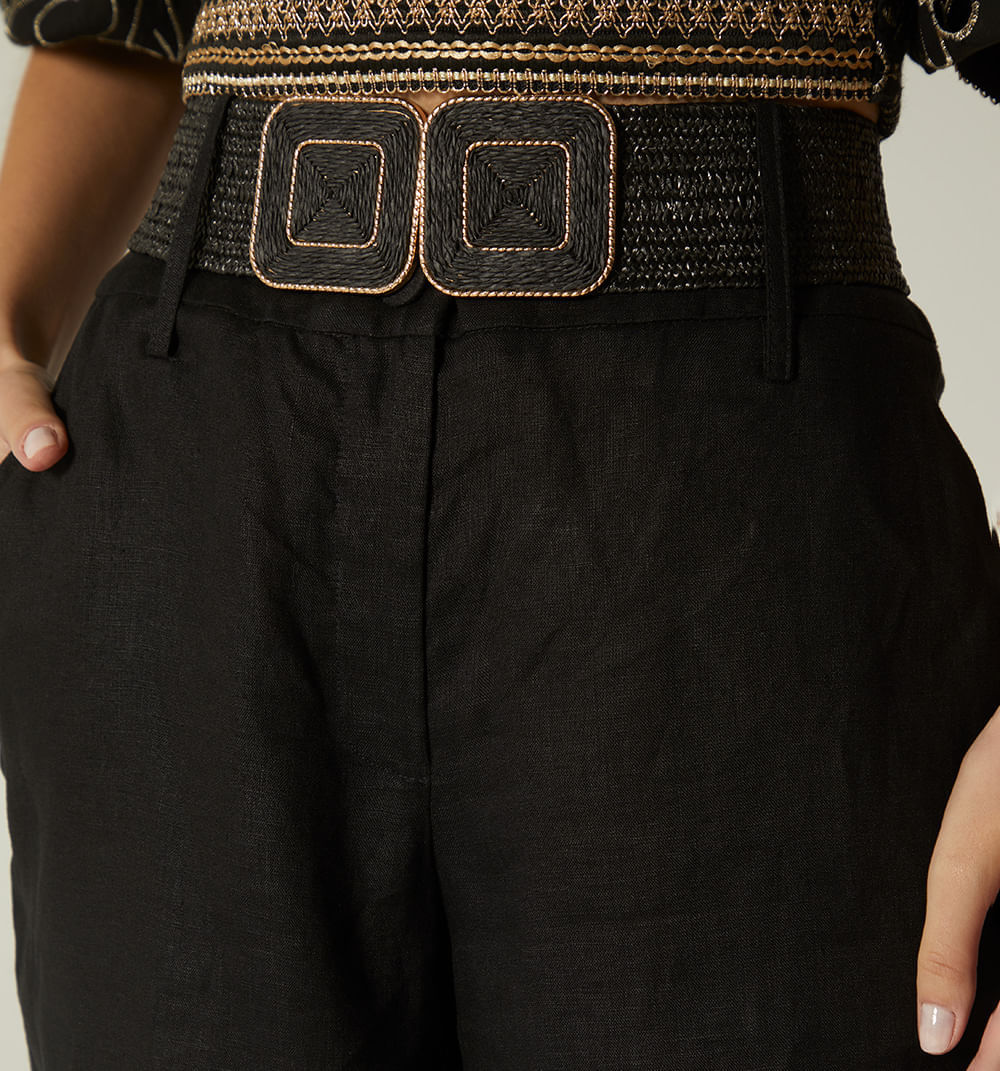 Pantalon Palazo Tiro Alto Pretina Ancha