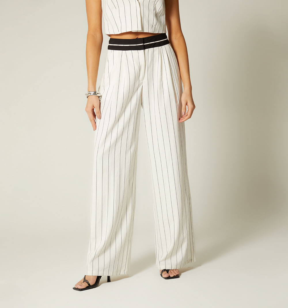 Pantalon Pretina En Contraste