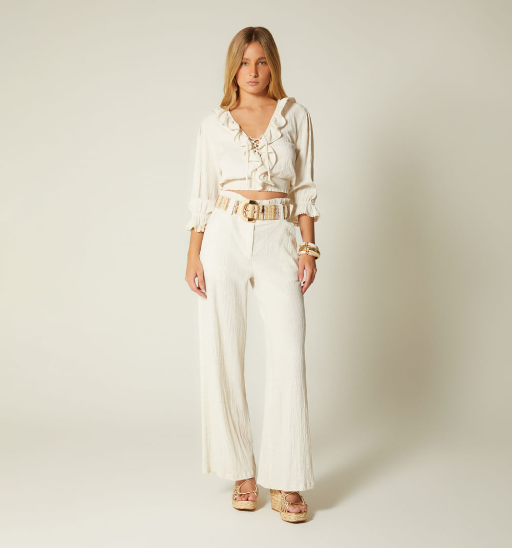 Blusa Manga 3/4 Con Boleros