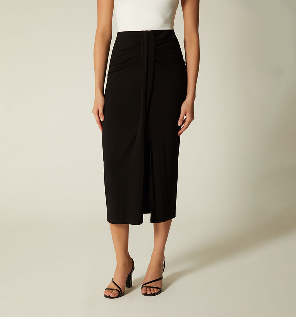 Falda Larga Drapeada