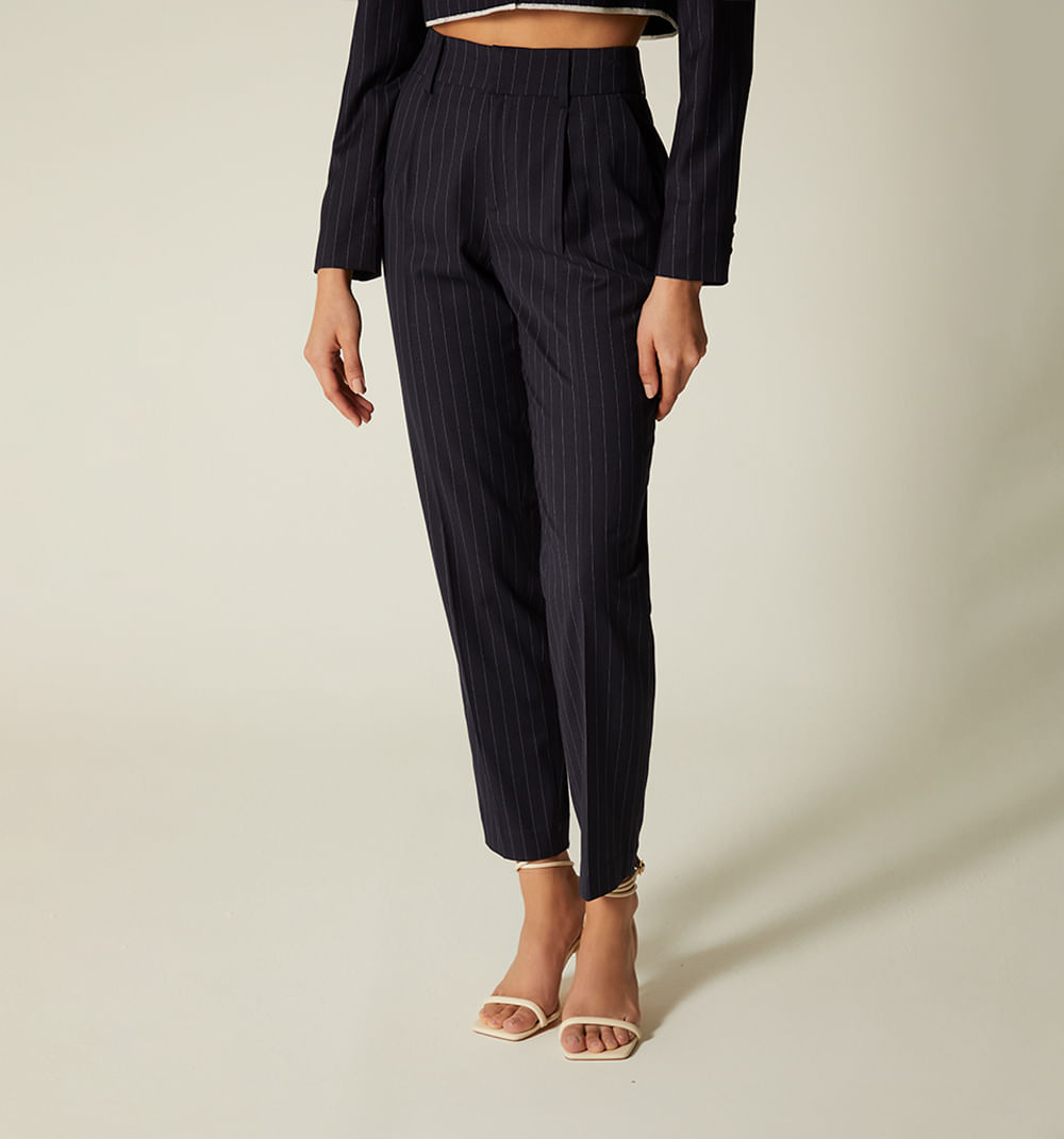 Pantalon  Con  Contraste  En Pretina