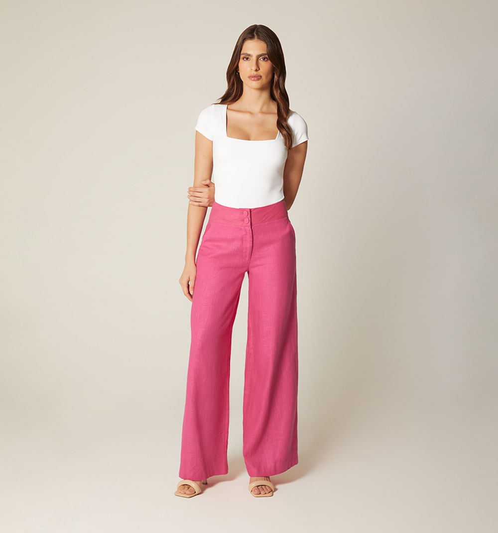 Pantalon Palazo Tiro Alto
