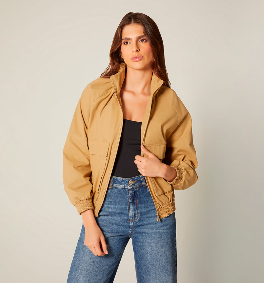 Chamarra Para Mujer Maxi Bolsillos