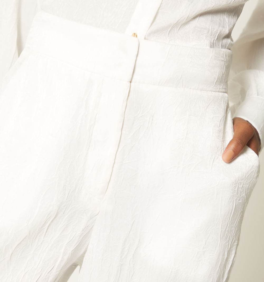 Pantalon Palazzo Tiro Alto
