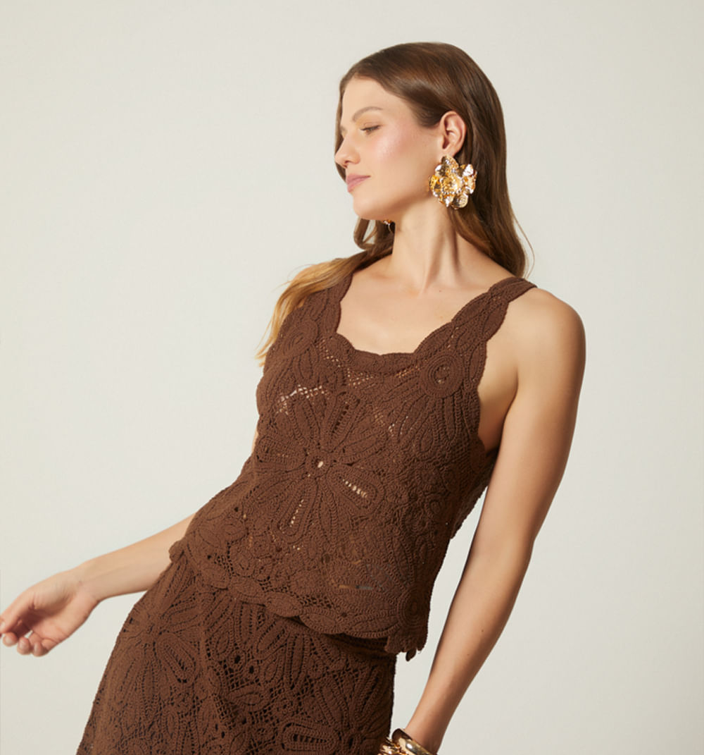 Blusa Crochet