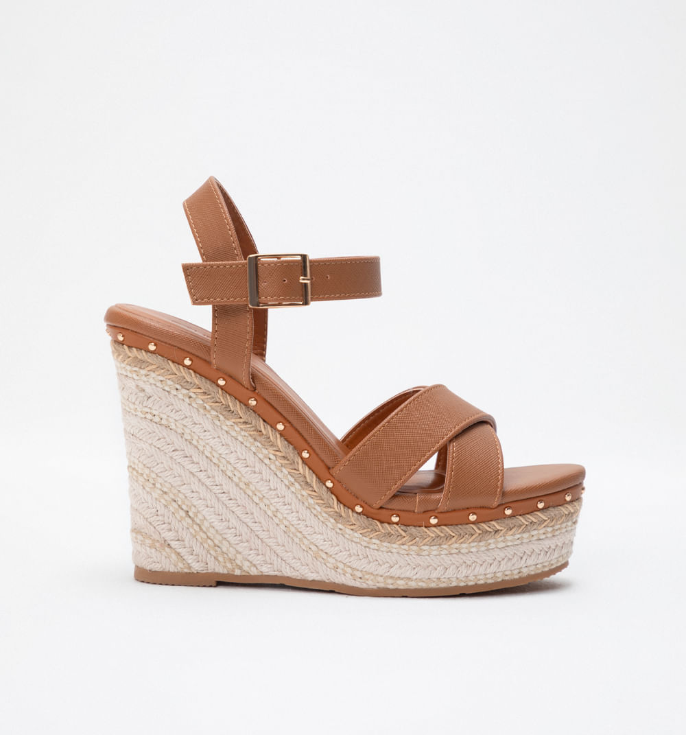 Sandalia Plataforma Capellada Cruzada