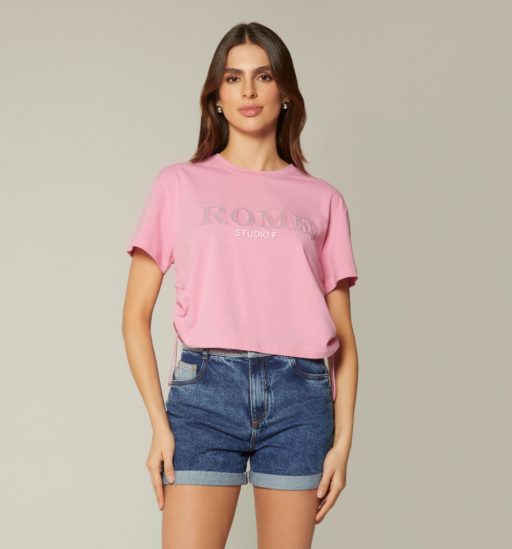 Camiseta Texto Repujado