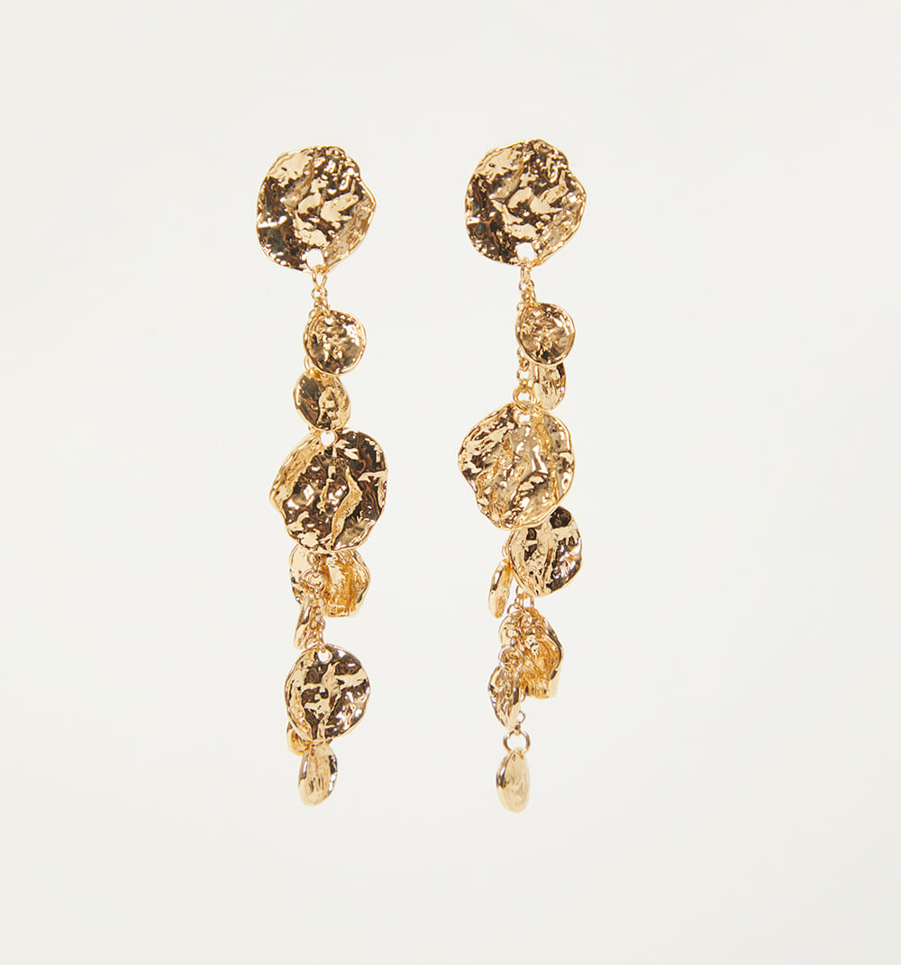 Aretes Largos Dijes Martilaldos