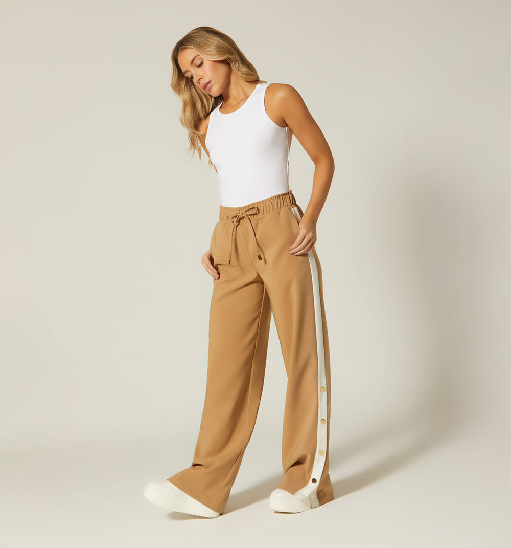 Pantalon Con Franja En Laterales