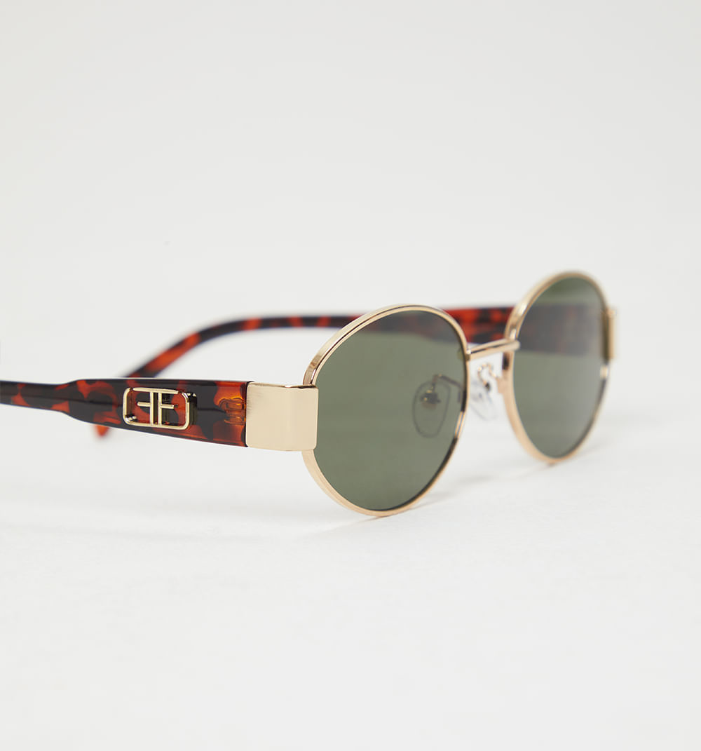 Gafas Ovalada Marco Metalico