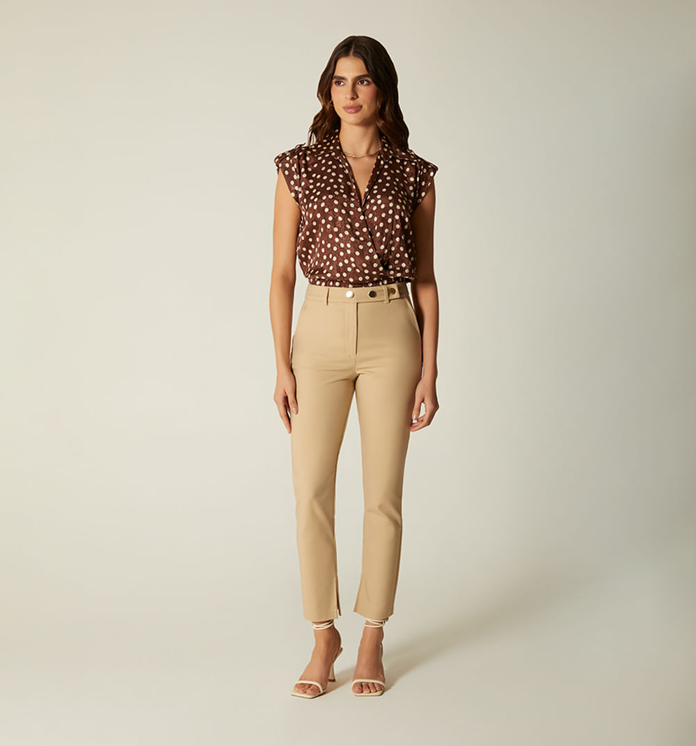 Blusa Cruzada Manga Larga