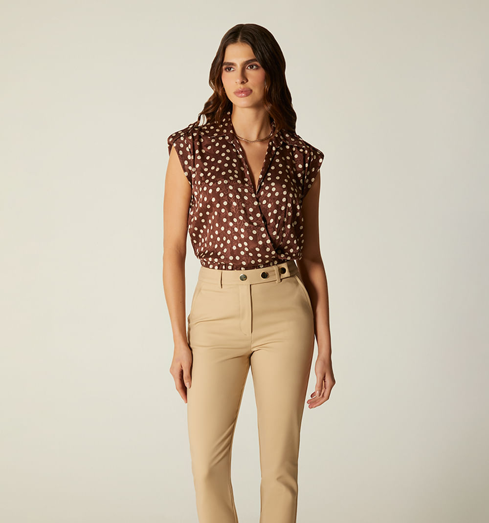 Blusa Cruzada Manga Larga