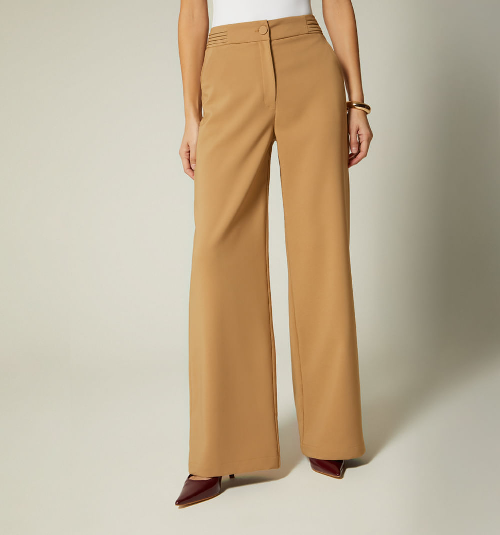 Pantalon Palazzo Tiro Super Alto