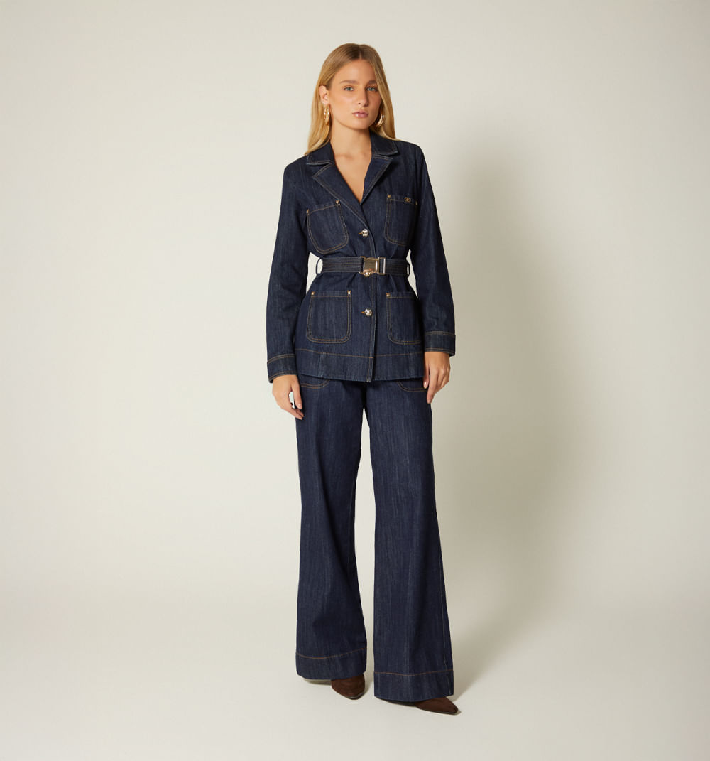 Chamarra Con Cinturon