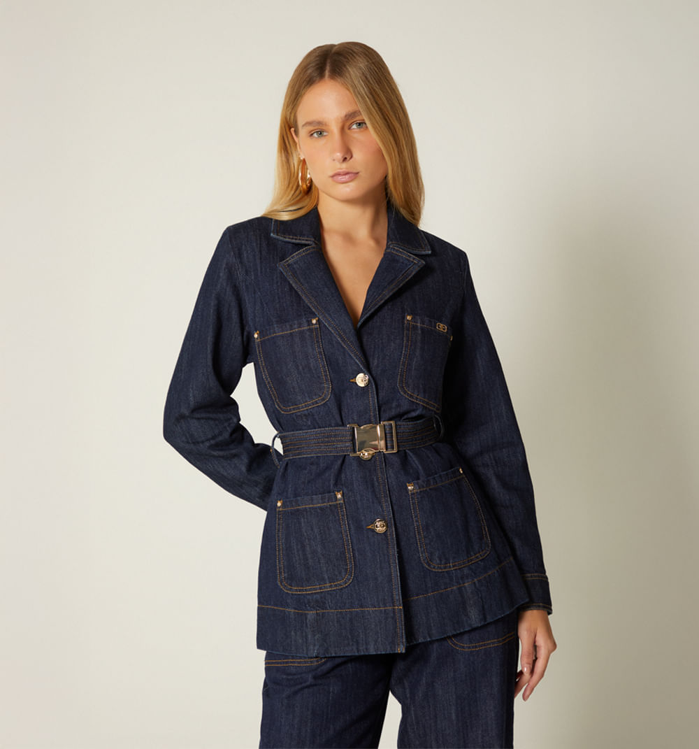 Chamarra Con Cinturon