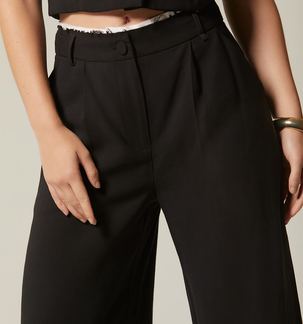 Pantalon Tiro Alto Palazzo