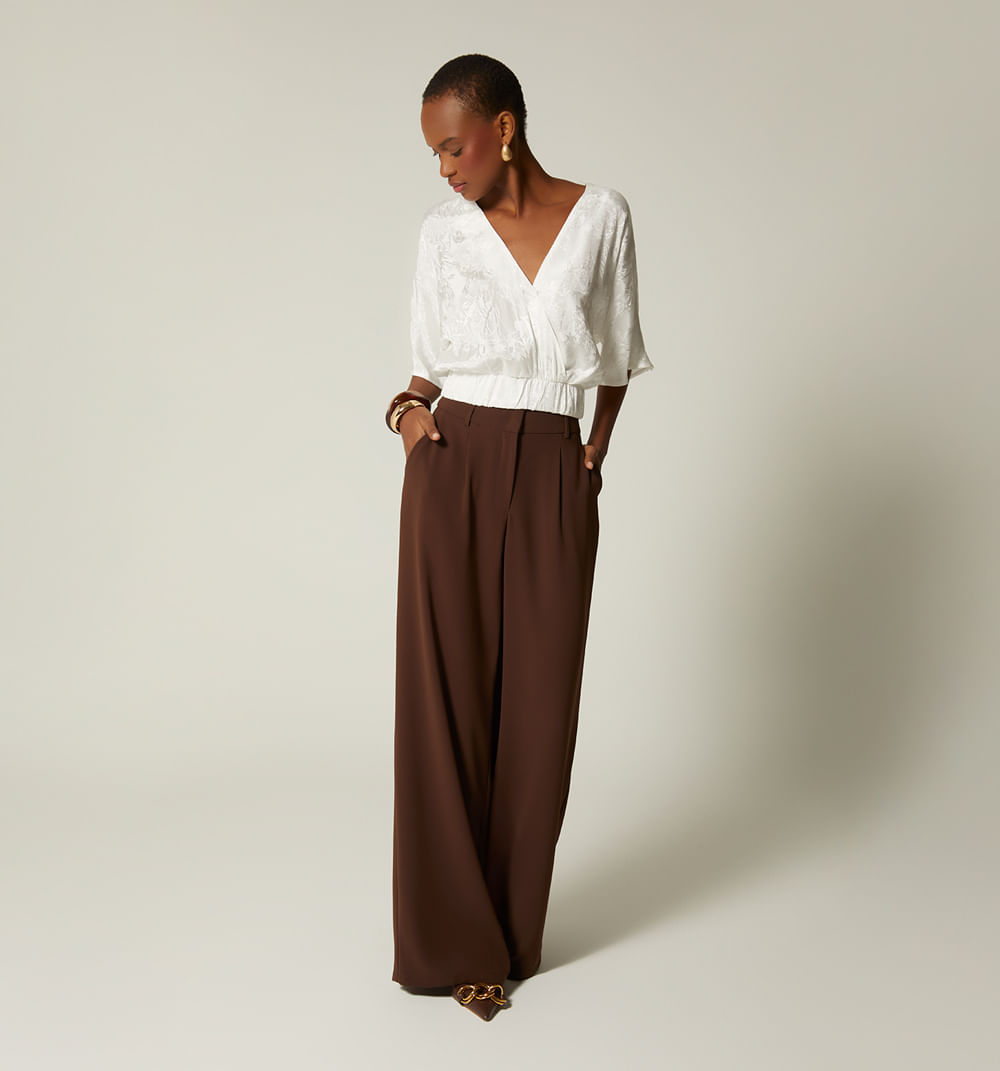 Pantalon Palazo Tiro Alto