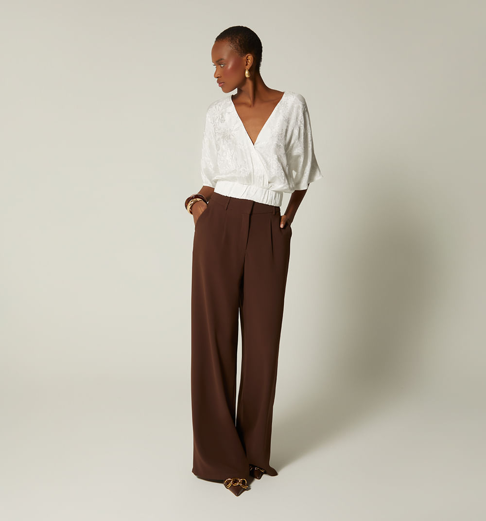 Pantalon Palazo Tiro Alto