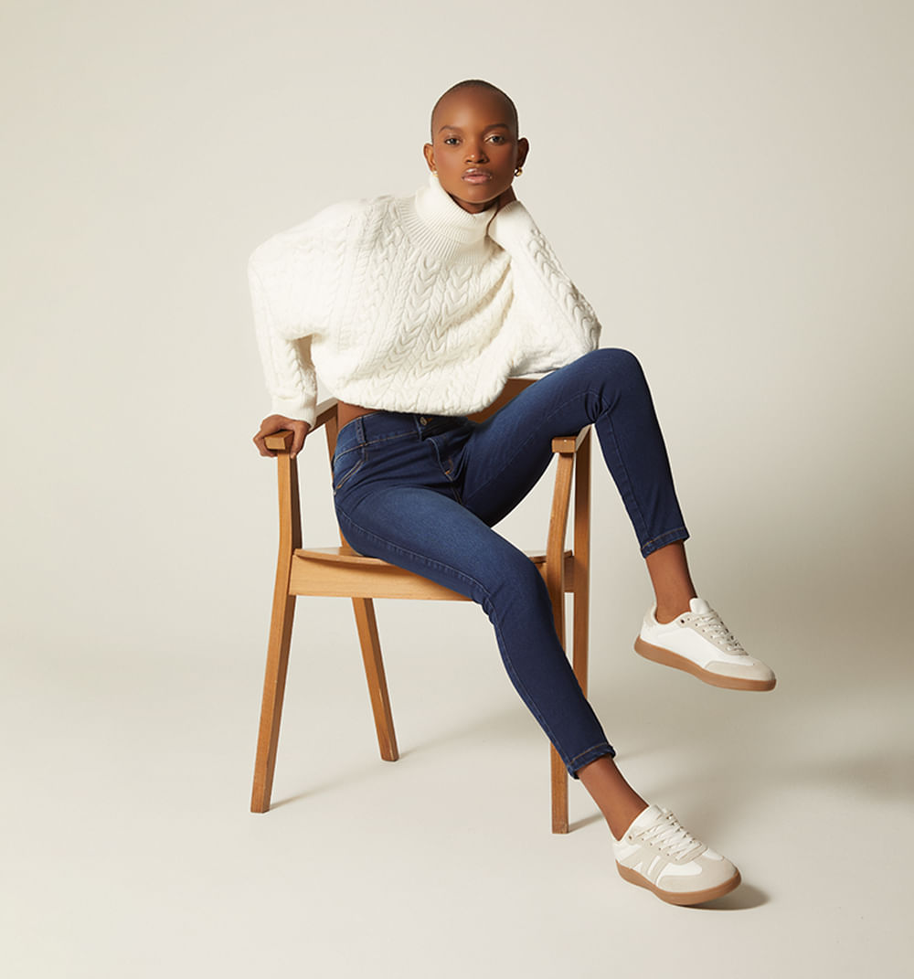 Jean Skinny Tiro Alto Salma