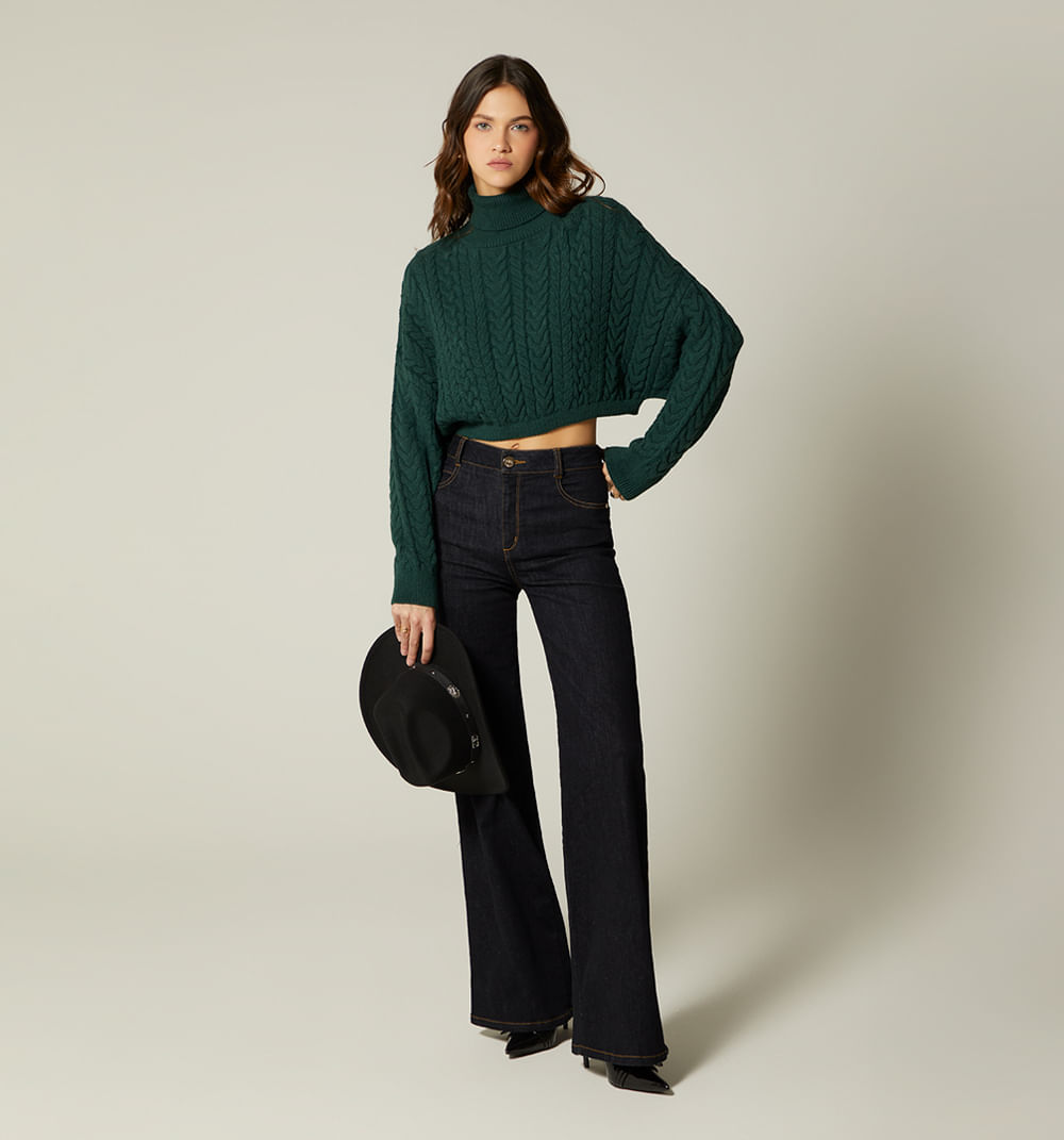 Buzo Tejido Cuello Tortuga