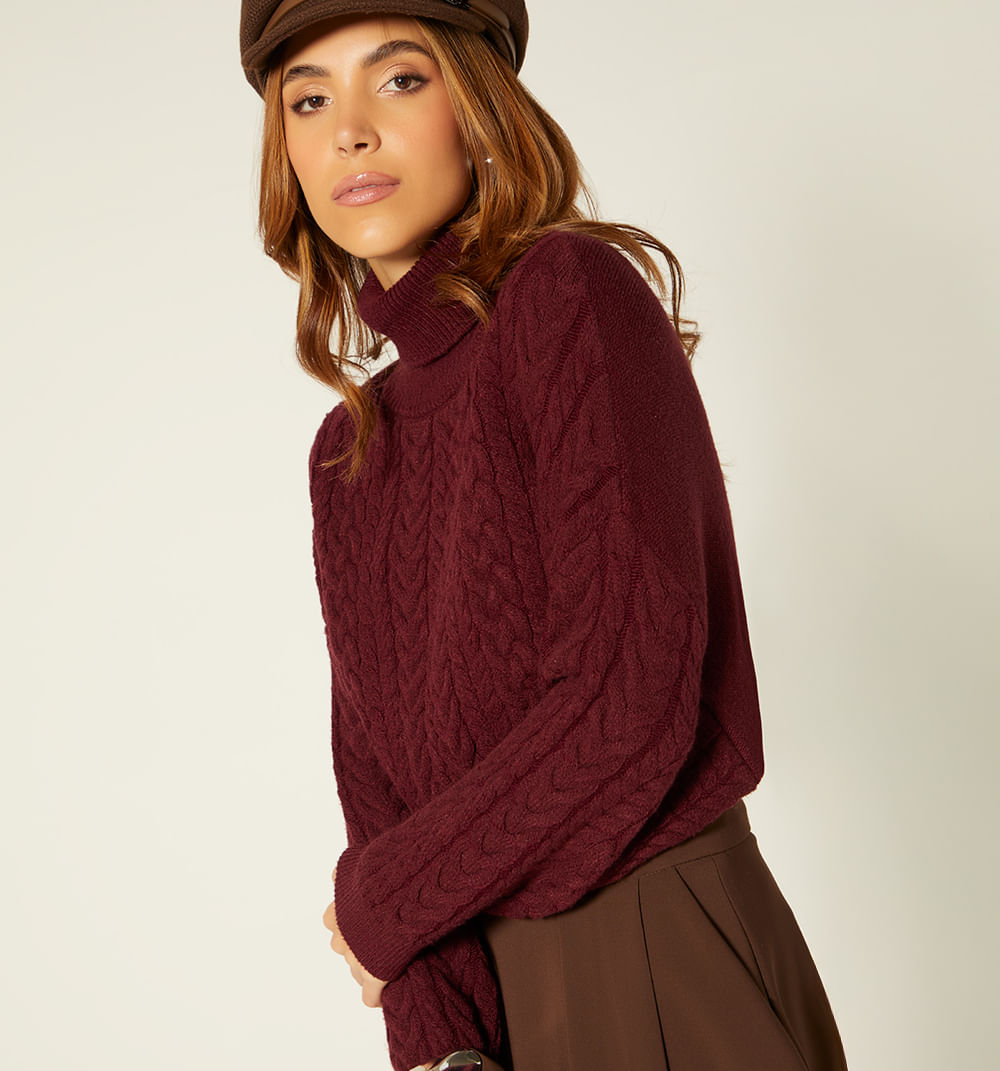 Buzo Tejido Cuello Tortuga