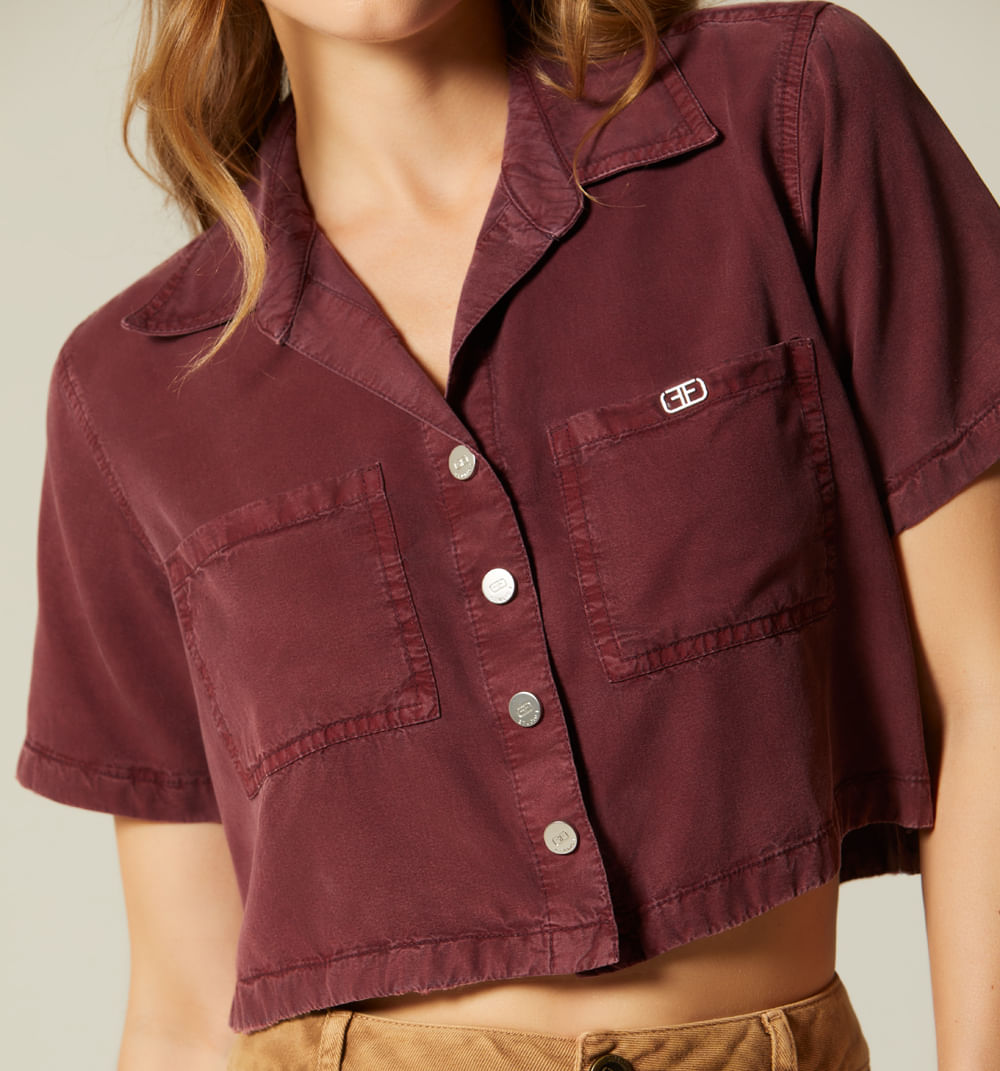 Blusa Boxy  Manga Corta Colores