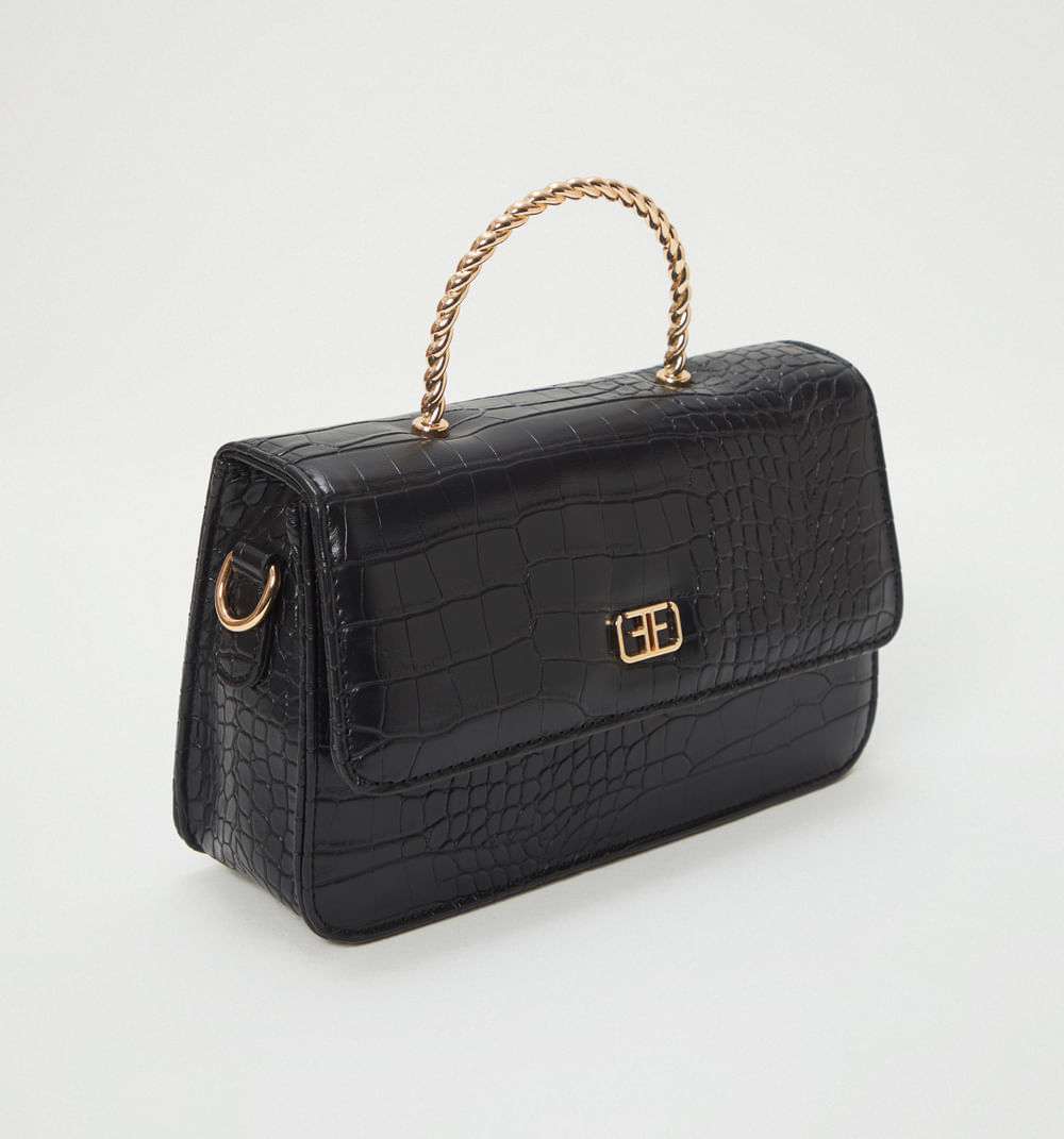 Bolso De Mano Con Asa Decorativa