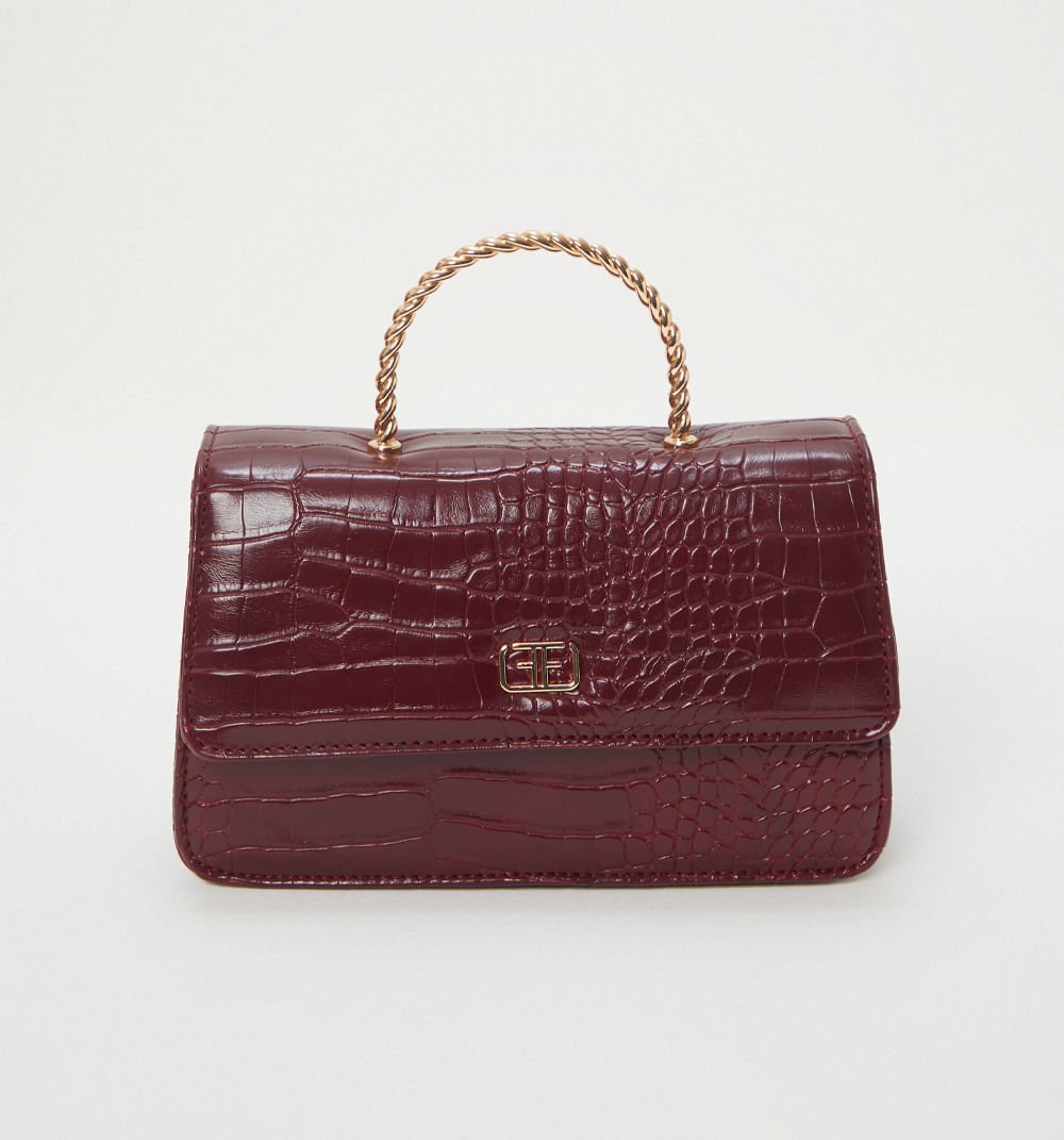 Bolso De Mano Con Asa Decorativa