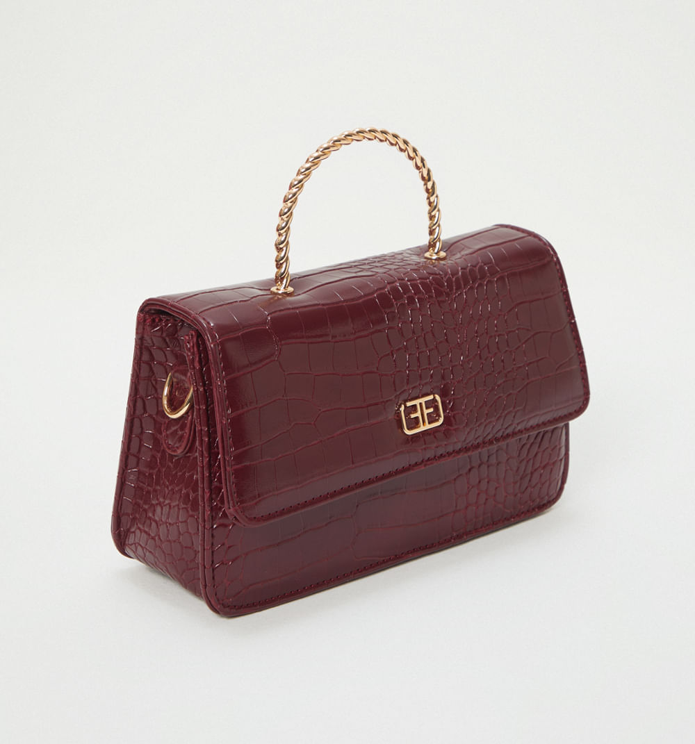 Bolso De Mano Con Asa Decorativa